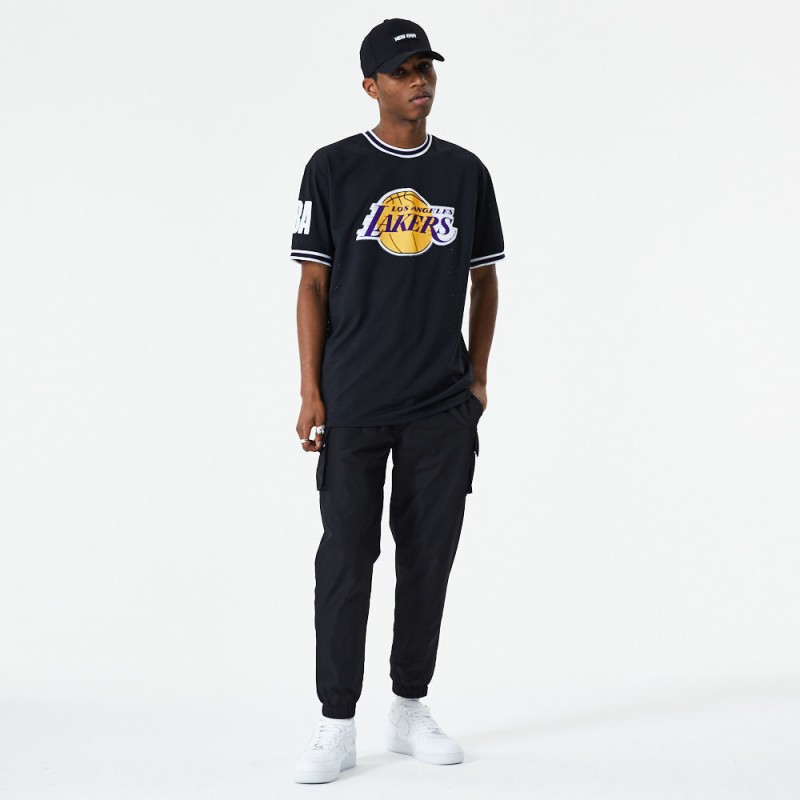 T-shirts New Era Nba Mesh Team Logo Oversized Tee Los Angeles Lakers Whi