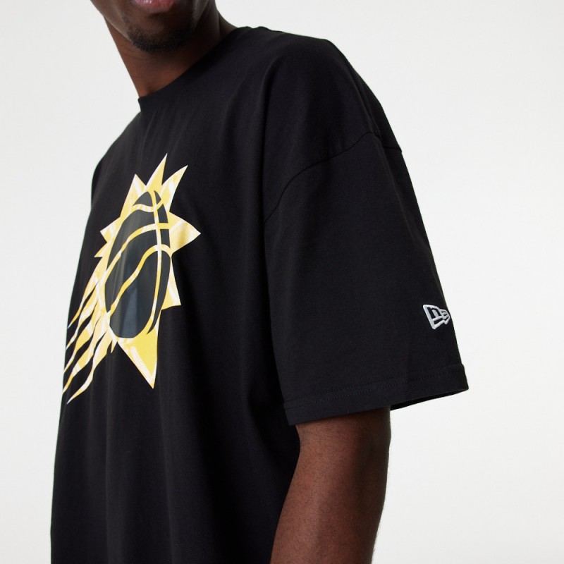 Official New Era NBA Infill Team Logo Brooklyn Nets Black Jersey